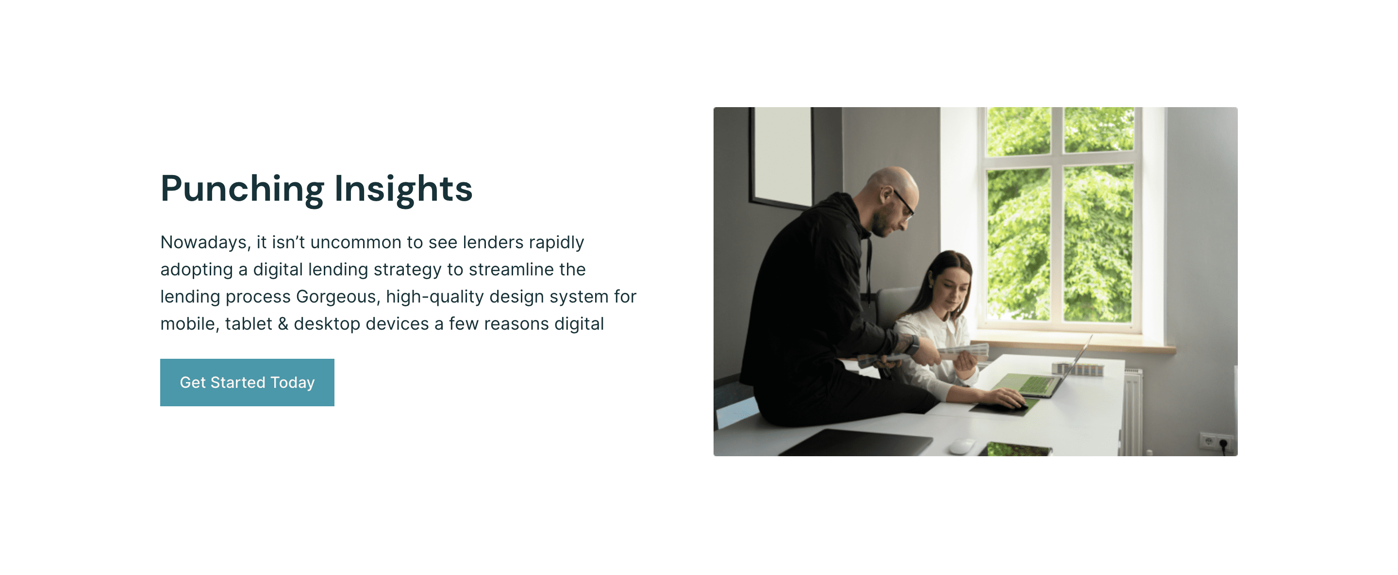 Two Column Content With Image